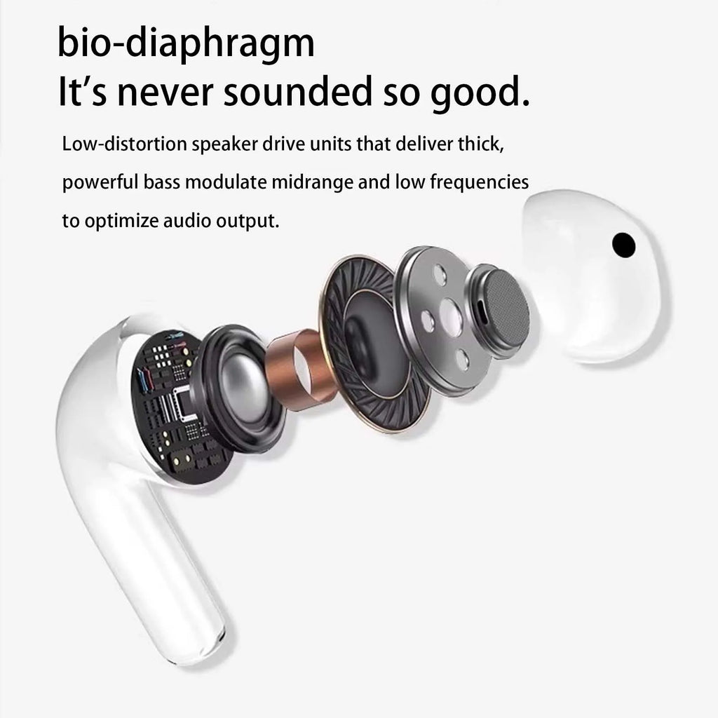 Air Pro4 wireless earphones Bluetooth 5.3 in ear earphones suitable for sports, gaming, and office work.