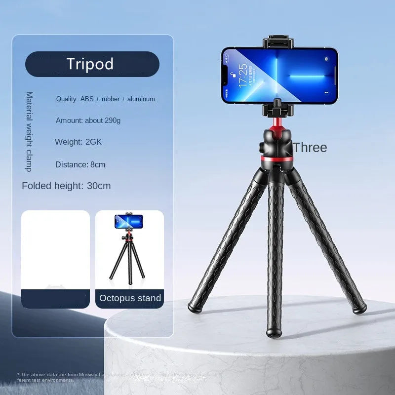 Octopus phone holder, wireless selfie stick, tripod camera, photography gimbal, outdoor live streaming phone holder