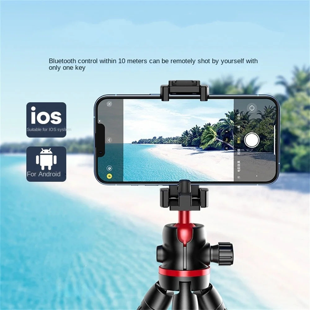 Octopus phone holder, wireless selfie stick, tripod camera, photography gimbal, outdoor live streaming phone holder