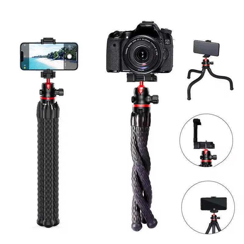 Octopus phone holder, wireless selfie stick, tripod camera, photography gimbal, outdoor live streaming phone holder