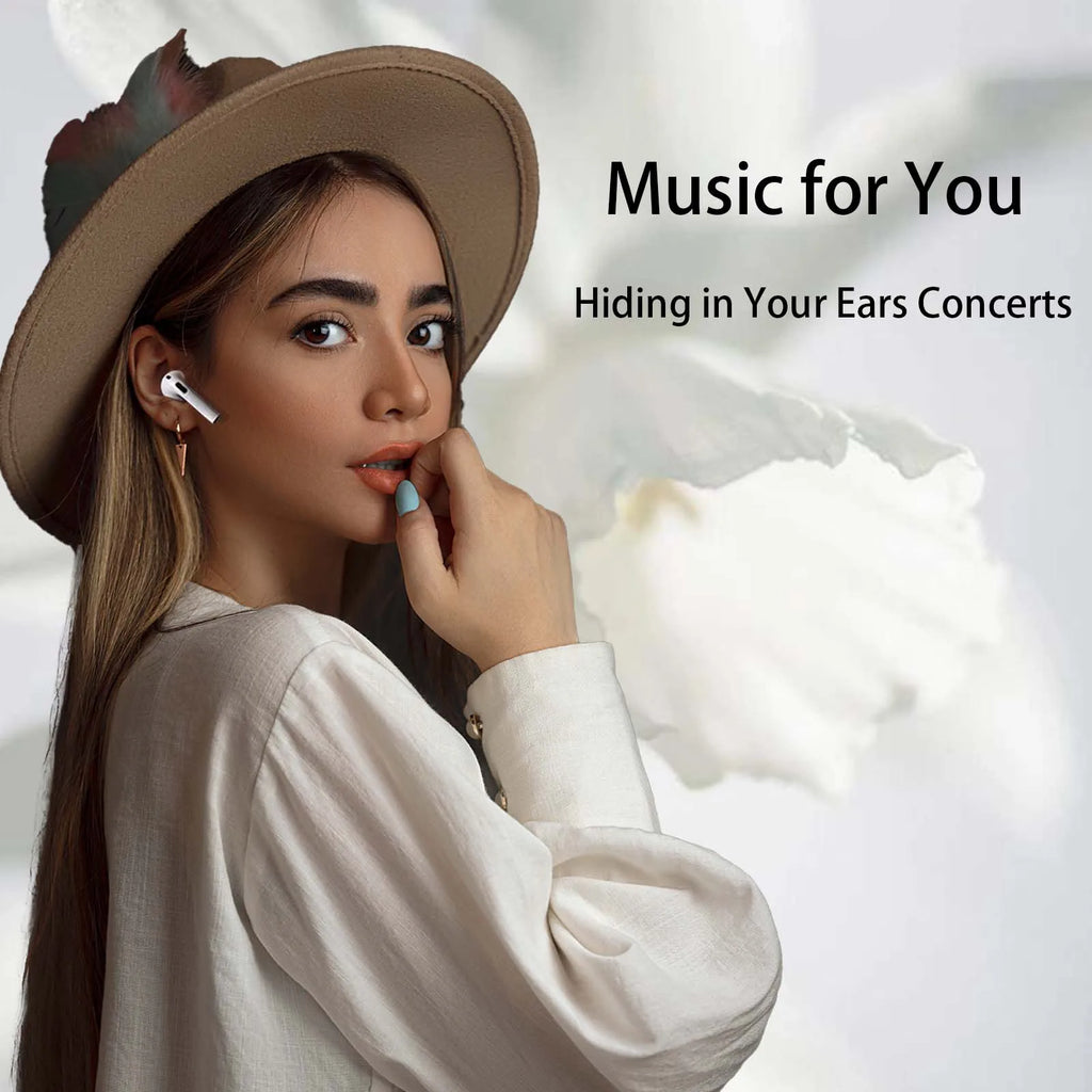 Air Pro4 wireless earphones Bluetooth 5.3 in ear earphones suitable for sports, gaming, and office work.
